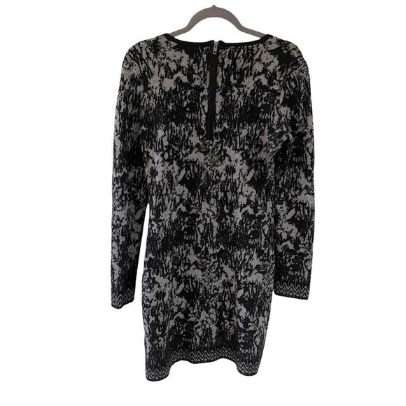 French Connection Angora Sweater Dress Black Gray M - Picture 2 of 4